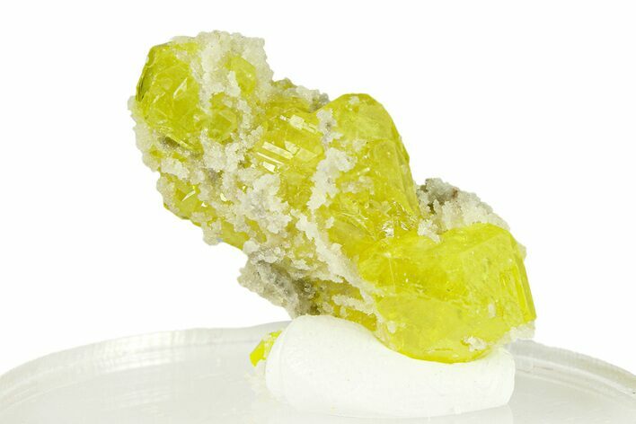 Lemon-Yellow Sulfur Crystal Cluster - Italy #293267